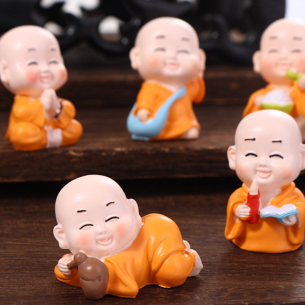Resin Crafts Mini Cute Desktop Decor Garden Trinkets Small Ornament Buddha Ornaments Mini Figurine