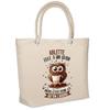 Sac de plage - PLANETEE - isotherme Arlette Chouette Grain - Coton - Grande contenance - Imprimé en France