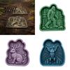 Handmade Flagstone Maker Reusable Rabbit Stepping Stone Mold, Concrete Cement Casting Mold for DIY Landscaping Project Tool Garden Walkway Decor,