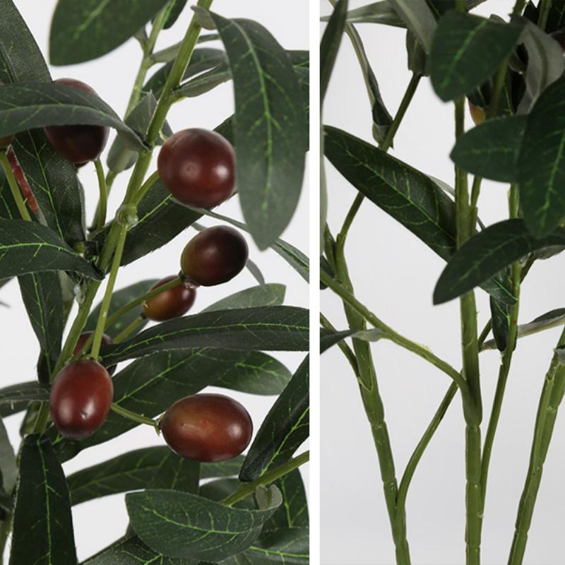 5 шт. 72 см искусственная оливковая ветвь ложная зеленая ветвь с фруктами подходит для семейной свадебной цветочной композиции офисное внутреннее украшение
