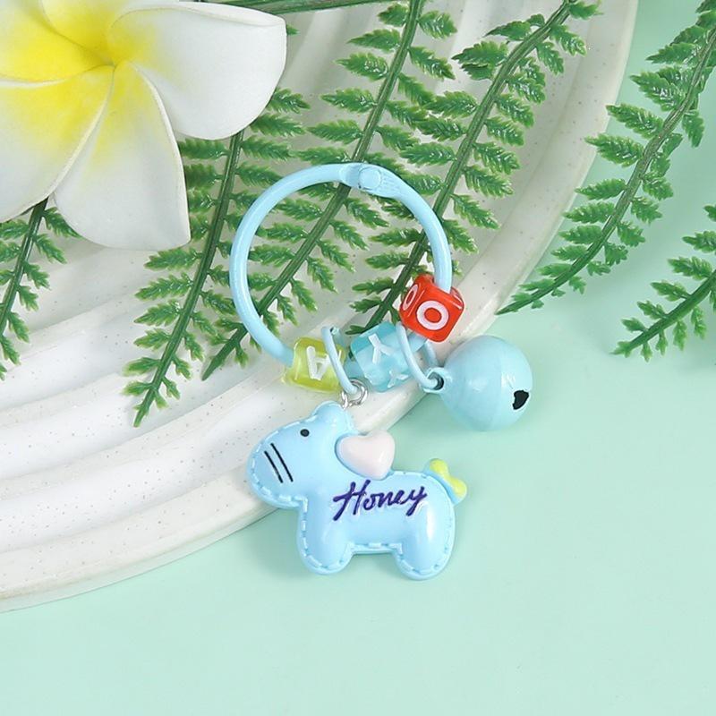 Красочный Мультяшный Конь Макарон Подвеска Брелок с Колокольчиком - Креативный Аксессуар для Сумки Своими Руками