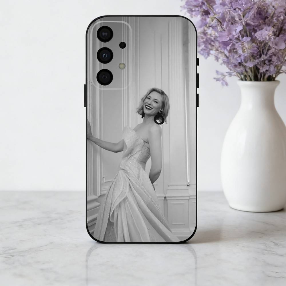 C-Cate-E B-Blanchett Actress Phone Case For Samsung Galaxy A73,A72,A71,A70,A53,A52,A51,Soft Silicone Black Cover