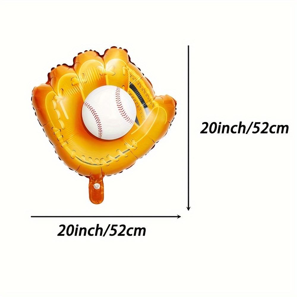 8-Pack Baseball Glove Balloons, Baseball Glove Foil Balloons, Suitable for Sports Themes, Baseball-Themed Party Decorations