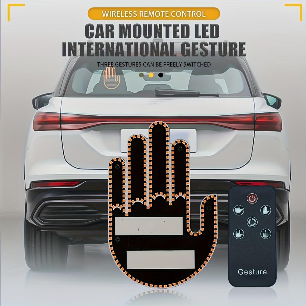 Яркий автомобильный фонарь с 203 светодиодами и пультом управления жестами - универсальный дисплей для подачи сигналов рукой с аккумулятором на 3-4 месяца