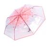 Автоматический зонт многоцелевой 8-спицевый модный прозрачный цветочный узор складной дорожный зонт