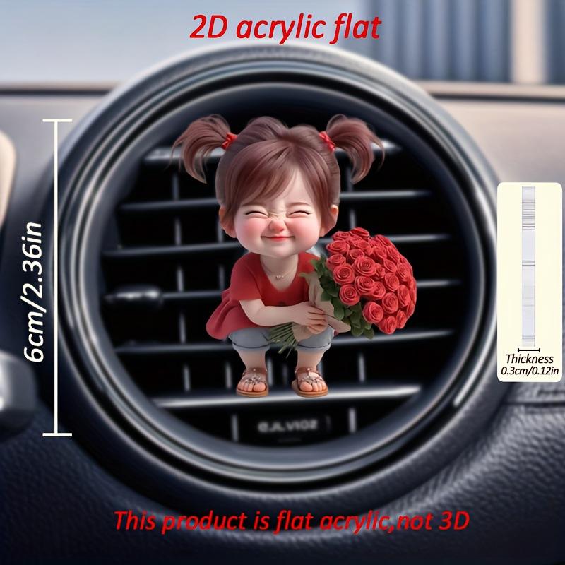 Автомобильный дефлектор вентиляции Клипсы для духов 2D Освежитель воздуха Диффузор Кондиционирование Ароматерапия Клипса для духов Украшение салона автомобиля