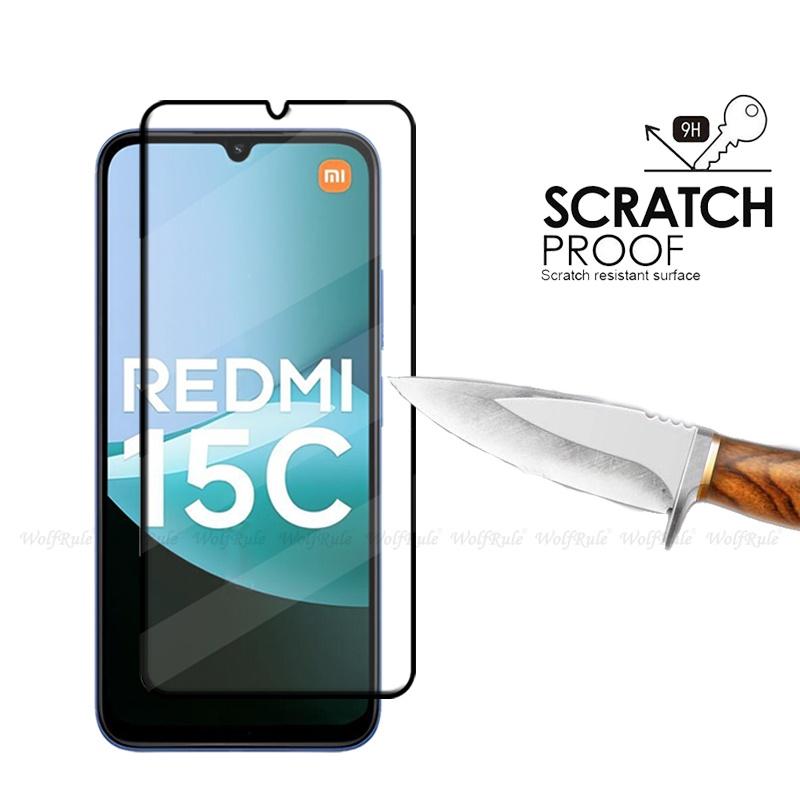 6-в-1 Для Xiaomi Redmi 15C Стекло Для Redmi 15C Закаленное Стекло 9H HD Защитное Полное Покрытие Защитная Пленка для Экрана Redmi 15C Стекло для Камеры
