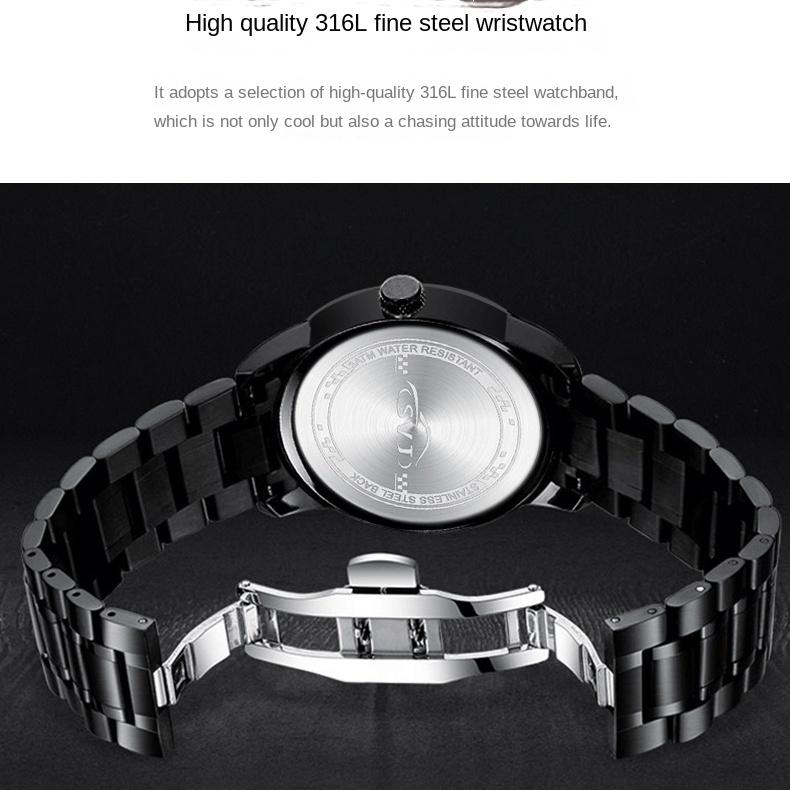 Импортные часы SVJ с модифицированной ступицей колеса, мужские автомобильные часы, трехмерные полые часы