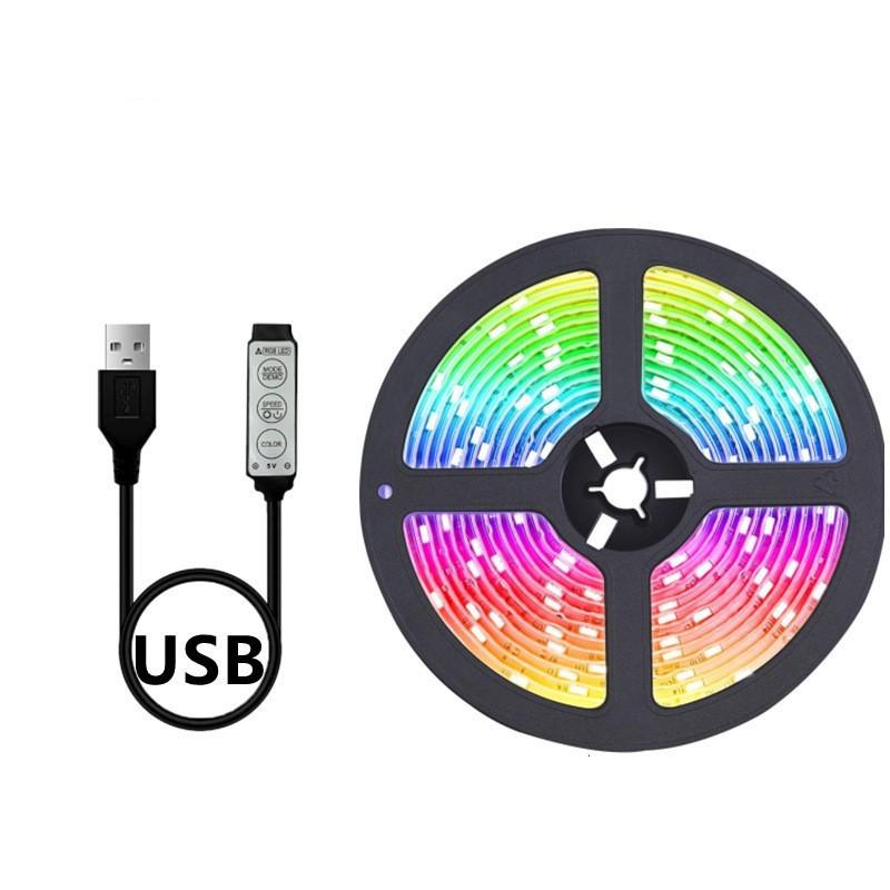 В наличии RGB Bluetooth Музыкальная светодиодная лента, 5050 Низковольтная USB, Цветная подсветка для телевизора, Светодиодная лента 5В