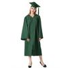 1 Set Unisex Graduation Robe Hat Set Front Zipper Loose Tassel 2024 Year Tag College Bachelor Doctor Master Graduation Ceremony Gown Cap Tassel Set