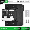 2P MCB 100A 125A 150A DC100V 150V 250V 500V 1000V Voltage Circuit Breaker C Curve Solar Panel Battery Short Circuit Protection