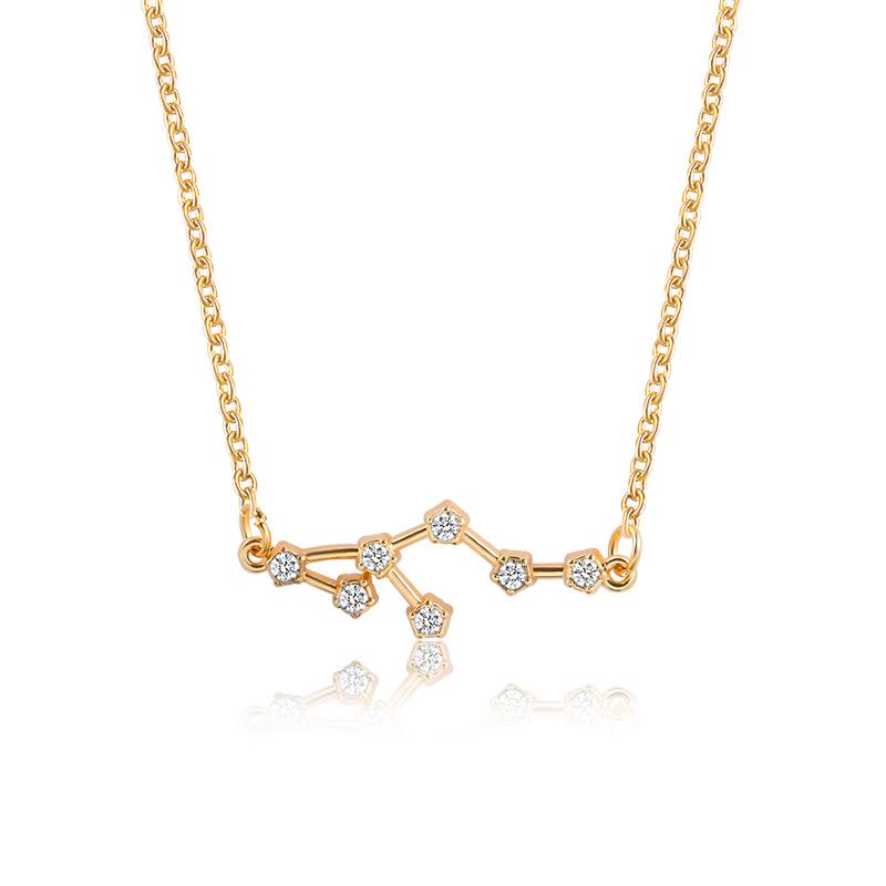 Созвездие минималистичные украшения звезда зодиака ключица ожерелье знак элегантный женский подарок на день рождения