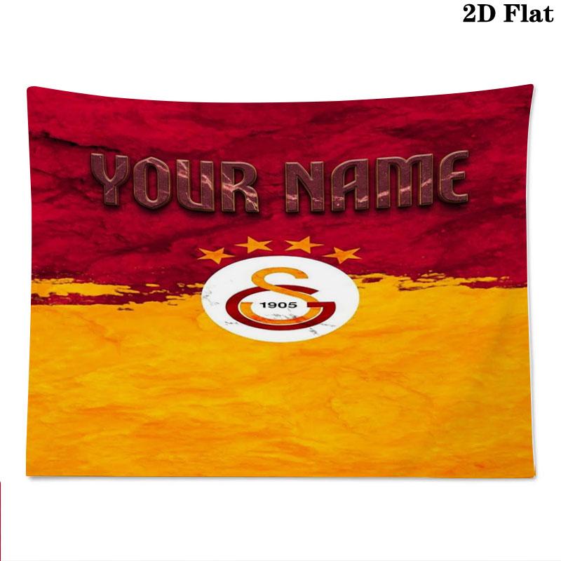 Galatasaray S Custom Name Wall Tapestry Aesthetic Wall Hanging Printed Fabric Blanket Decorative Tapestries for Bedroom Living Room Home Decor