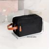 1pc Simple Double Layer Wash Bag Toiletry Bag For Business Trip Short-distance Trip, Travel Accessories Storage Bag, Handbag