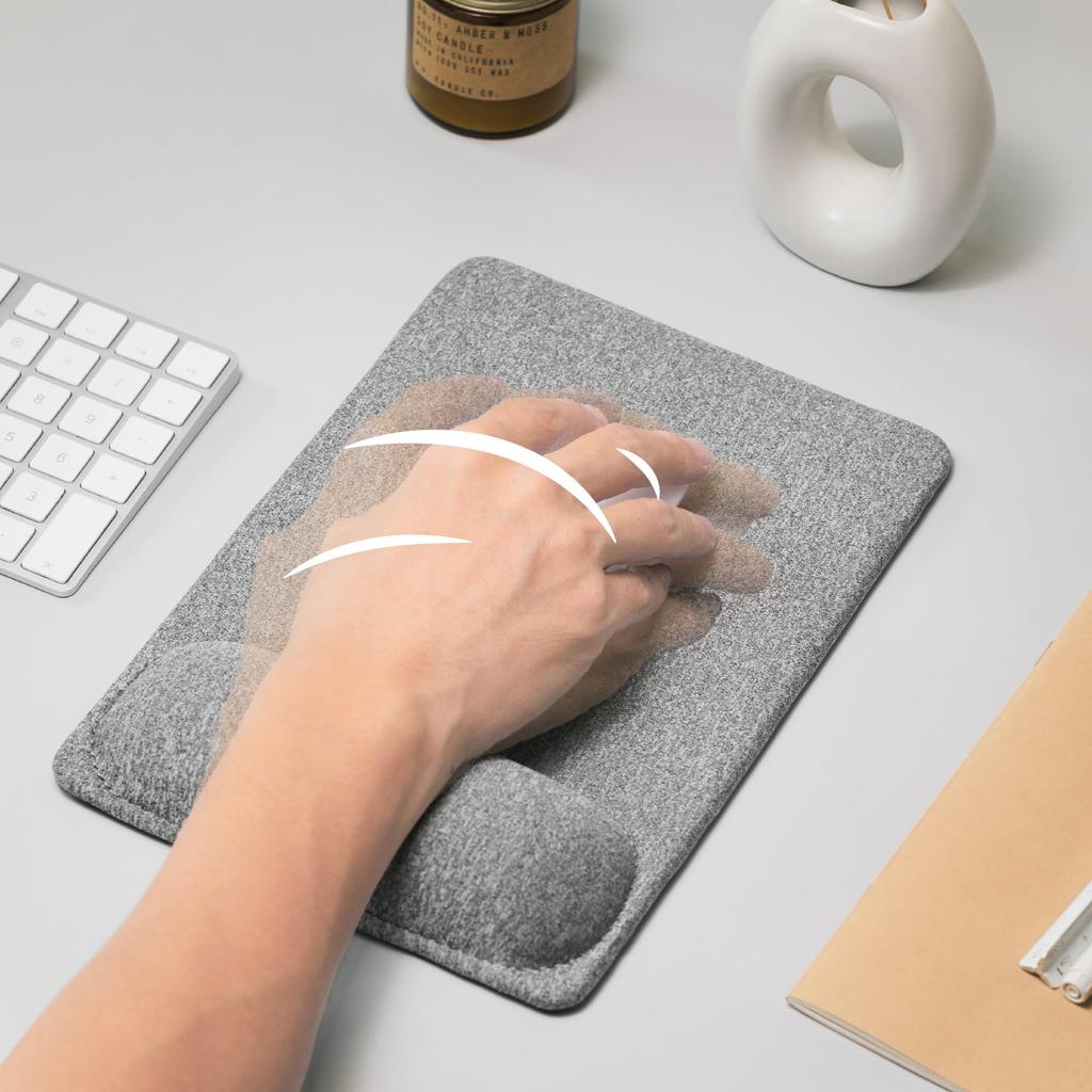 SenseAGE Comfortable Ergonomic Mouse Pad PU Base Wrist Rest Laptop Mac Compatible Pain Relief High Precision Tracking X X Non-Slip & Office, & &