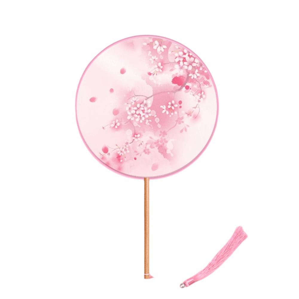 Silk Material Chinese Round Hand Fan Embroidery Design Cheongsam Tang Suit Fan  Wedding Ceremony