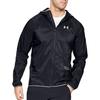 Under Armour Ветровка Qualifier Storm Running с капюшоном и логотипом, мужская верхняя одежда, черная 1326597-001