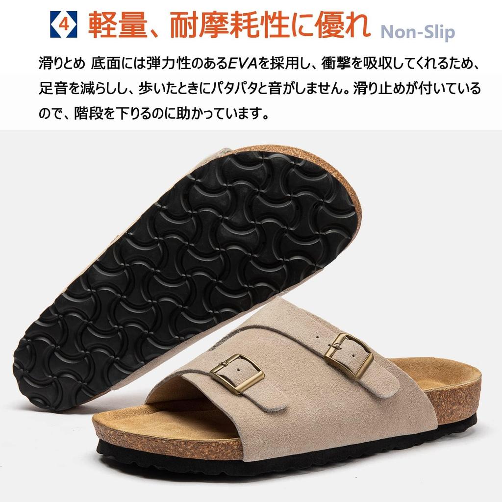 STRDEOUT Comfort and Cowhide Summer Comfortable Outdoor Sand Size Men's Sandals, Cork, Suede, Leather, Sandals, Outdoor, Office, Stylish, Slippers,