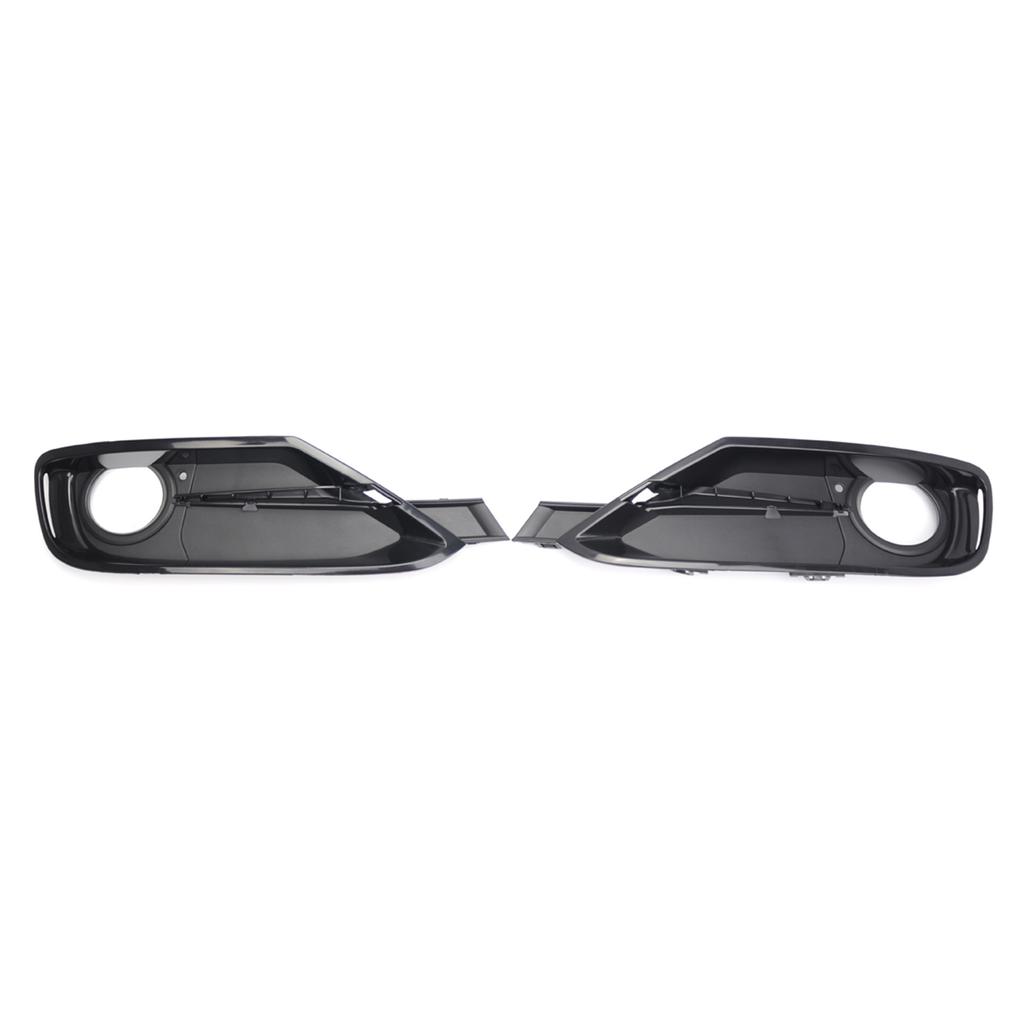Black Left Right Front Hood Fog Light Lower Grill Grille Cover For 3 Series F30 F31 2011-2018