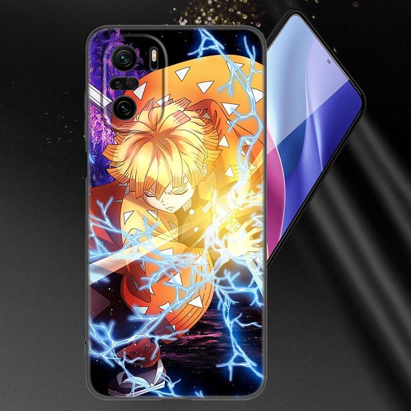 Чехол для телефона с изображением аниме «Убийца демонов» Agatsuma Zenitsu для Xiaomi Mi POCO X3 NFC GT M4 M3 12 11T 10T Pro A3 11 Lite NE 5G 12X 11i F3