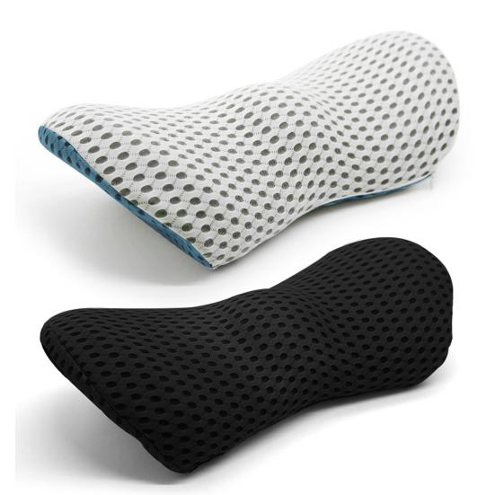 Подушка для поддержки поясницы Эргономичная губка Дышащая сетка Подушка для облегчения боли в пояснице Офисный стул Диван Автомобильное сиденье Кресло Поддержка спины кровати