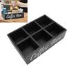 11.7x8x3.2in Size Coffee Bar Organizer Black/White Coffee Pods Holder  Countertop Use