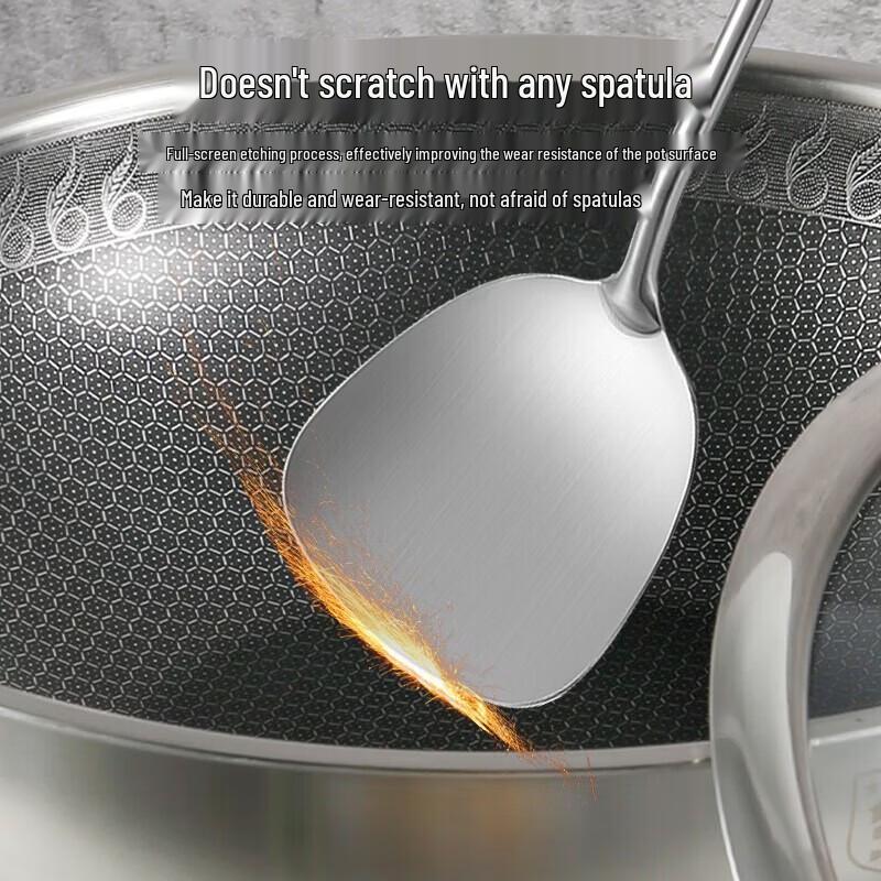 Best Aodelaoge 32CM Honeycomb Wok