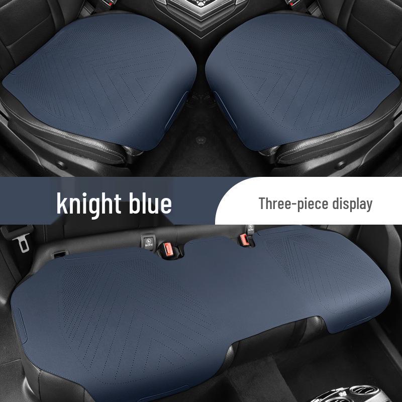 Универсальный замшевый комплект подушек для автомобильного сиденья - Всесезонный, Трехкомпонентный, Готовый к лету, Тонкая подушка с поясничной поддержкой.
