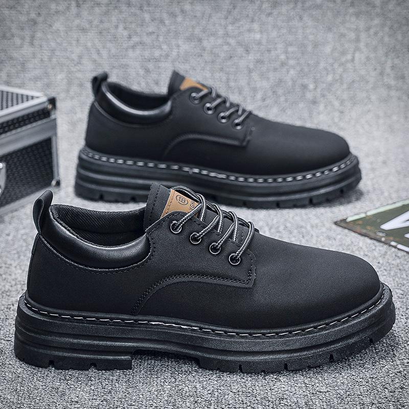 Мужские ретро ботинки Мартин весна и лето новая износостойкая низкая посадка короткие ботинки универсальная платформа повседневная обувь