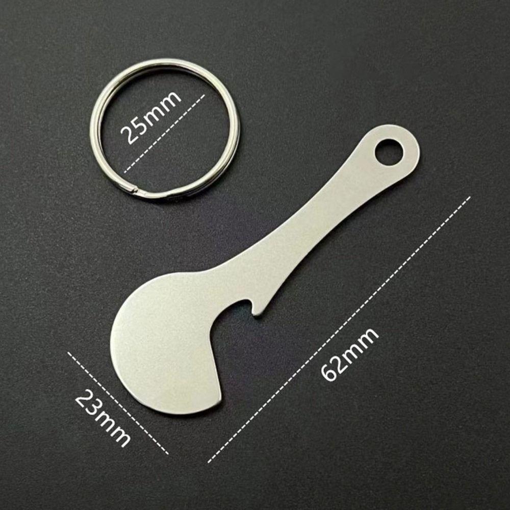 Removable Shopping Trolley Tokens Stainless Steel Shopping Carts Key Release Key Keychains