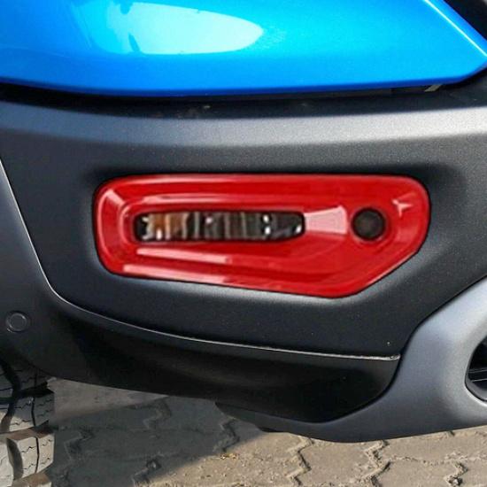 For Dodge Ram 1500 -2026 Red Front Fog Light Cover Fog Lamp Bezel Frame Trim