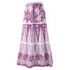 European and American retro ethnic bohemian bikini mesh round skirt three-piece vacation beach multi-color swimsuit women