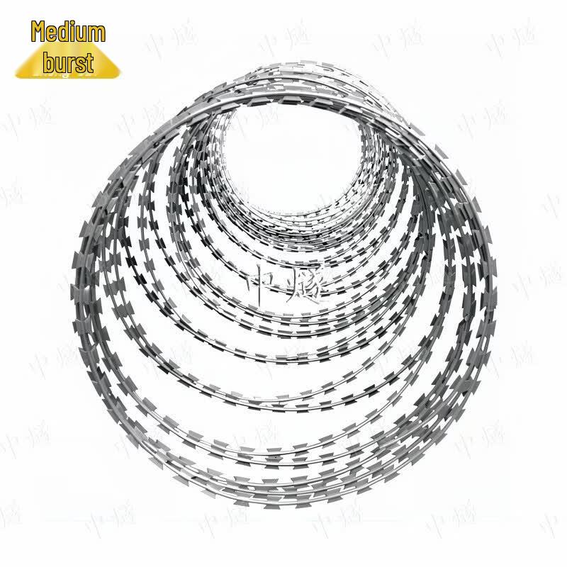 Heavy-Duty Anti-Climb Razor Wire Coil