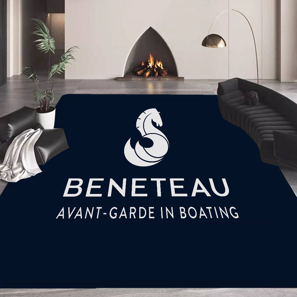 Коврик для ванной комнаты с логотипом B-BENETEAU, противоскользящий, впитывающий воду, длинная полоса, амортизирующий коврик для спальни, приветственный коврик у двери.