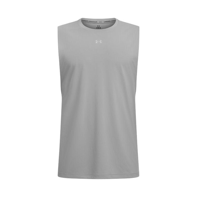Under Armour Крутая сетчатая свободная майка с круглым вырезом, универсальный жилет без рукавов, мужские топы, современный серый 6007548-011