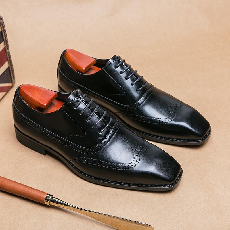 Роскошные мужские кожаные туфли, высококачественные мужские туфли, остроносые оксфордские свадебные кожаные мужские туфли 2024 года, офисная мужская обувь для джентльменов