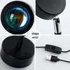 USB-зарядка Закатная лампа - Настольный светильник с проекцией радуги