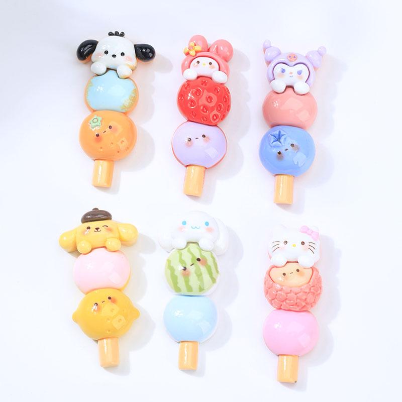 Милая мультяшная заколка для волос из фруктовой смолы для девочек