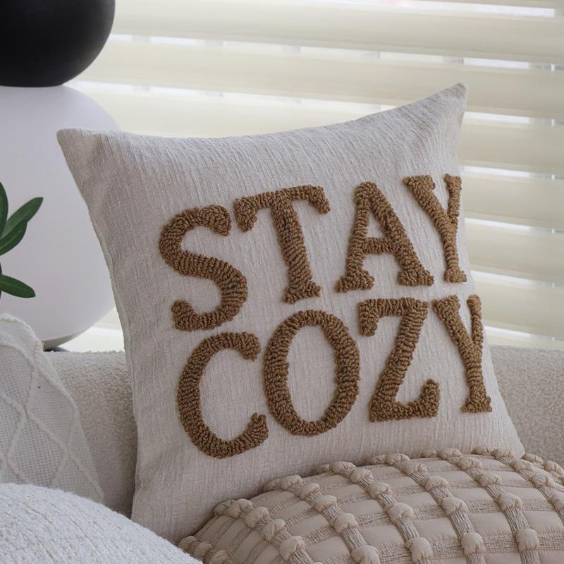 Коричневая наволочка, Легкая роскошная французская подушка, Подушка для дивана-кровати в гостиной, Подушка для эркерного окна, Подушка для поясницы