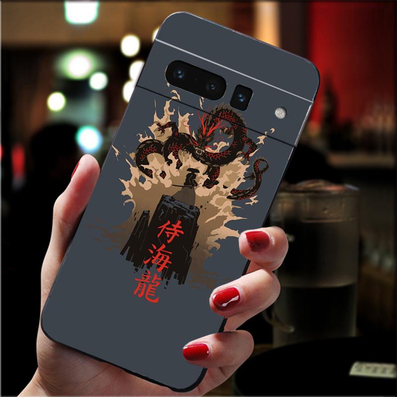 Чехол для телефона Google Pixel 8 7 Pro 7a 6A 6 Pro Pixel 8A 4A 3A 4 XL Pixel 5 6 4 3 3A XL в японском стиле Art Wave Case