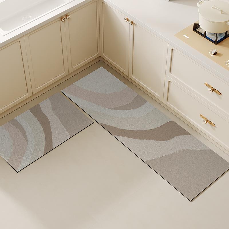Коврики для кухни Wabi-Sabi Square: Впитывающие, нескользящие, мягкие, износостойкие, простые в уходе коврики из диатомовой грязи