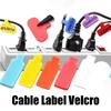Классификация кабеля Бандаж 24 шт. Цветной логотип кабеля Круглый квадратный кабель Этикетка Velac Пишущая наклейка Самоклеящаяся Пишущая