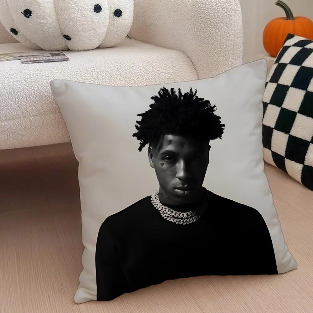 YoungBoy Never Broke Again Cushion Cover Throw Pillow Cover Hidden Button Durable Polyester Chair Cushion