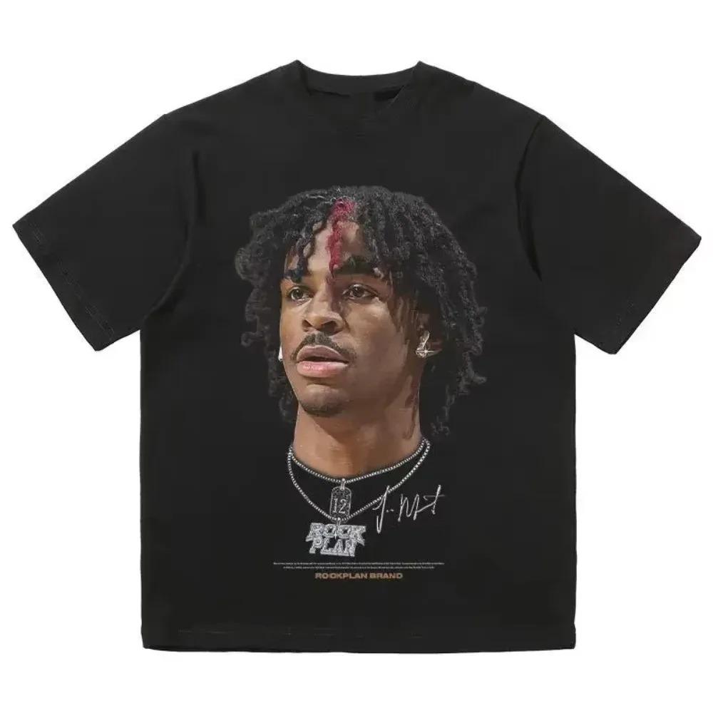 Summer Fashion Hip-Hop Basketball Face T-shirt Casual Trend Streetwear for Men And Women Youth Top