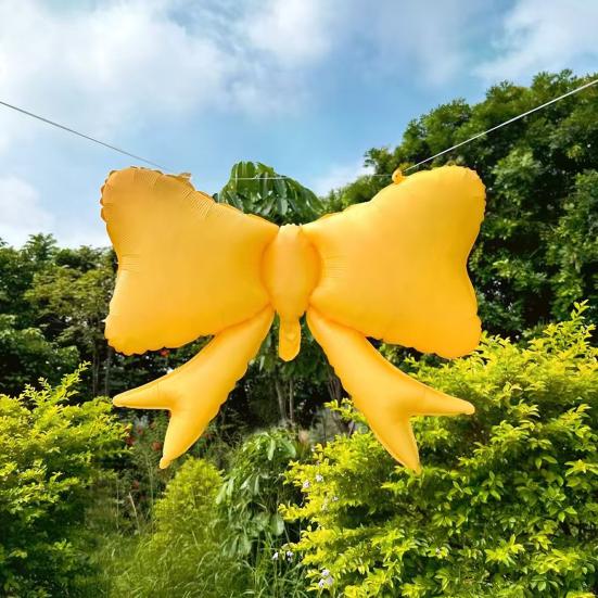 5 Pcs Bow Balloons Large Bowtie Foil Balloon for Bow Theme Birthday Party Wedding Baby Shower Mouse Party Supplies