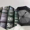 1pc floral patterns books Automatic Open/Close Umbrella with Windproof, 8-Rib Sturdy Canopy, Durable Ribs, Fashionable Design1162A