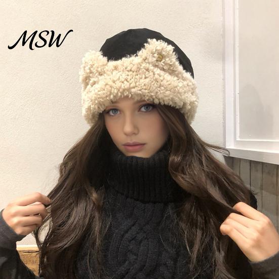 Cozy Thermal Winter Cat Ear Sherpa Fleece Hat for Women, Windproof Protection Fluffy Women Hat, Thick Warm Fuzzy Skull Cap Outdoor Cycling Autumn