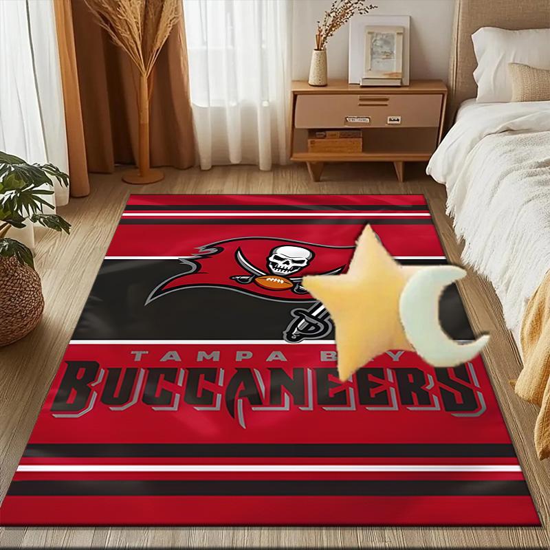 Tampa Bay Buccaneers Helmet Rug Game Carpet, Floor Mat for Bedroom Living Room Entryway Rug, Home Decor Idea Gift for Christmas birthday