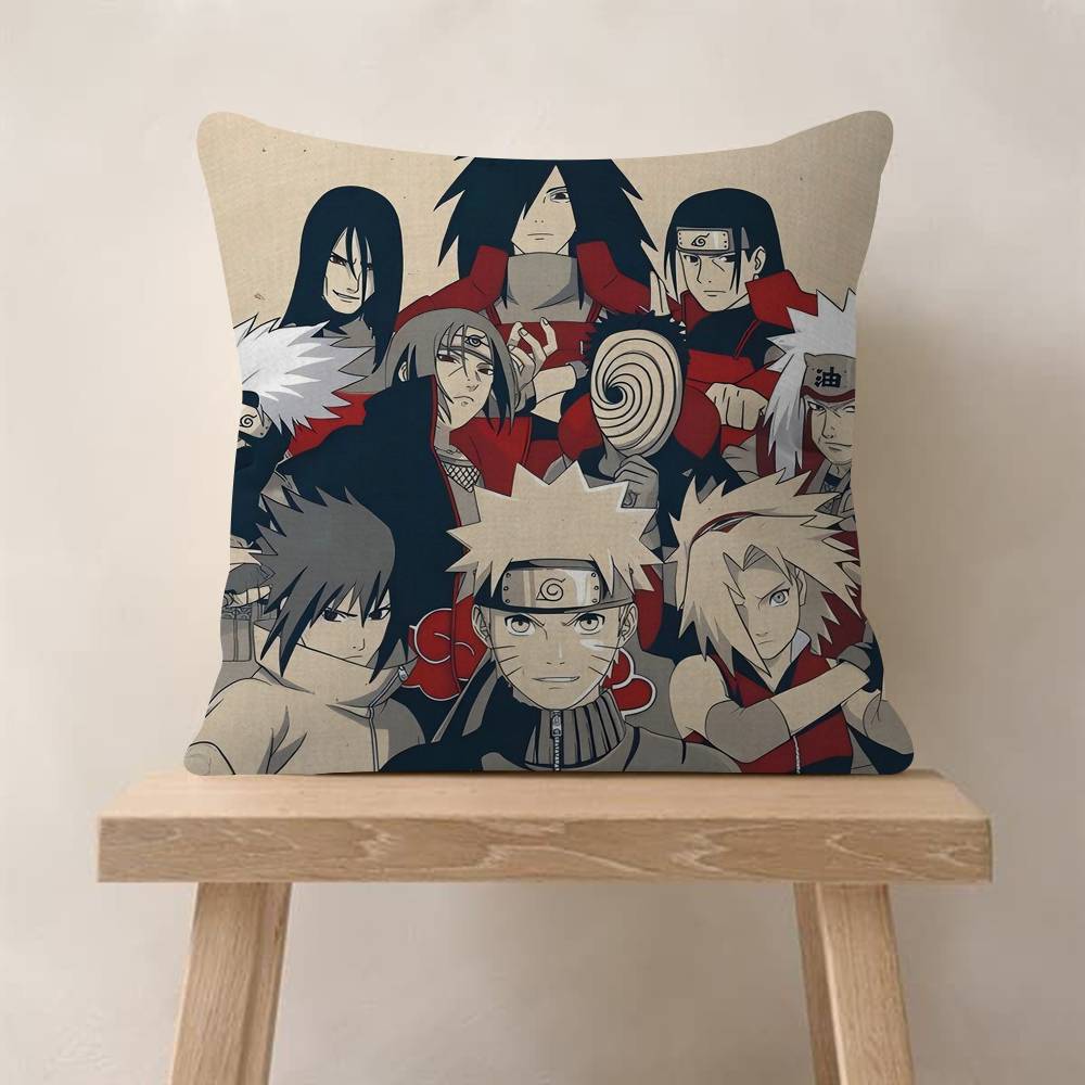 Anime Nnarutoss Pillow Cushion Cover Pillowcase Living Room Sofa Home Decor Customized
