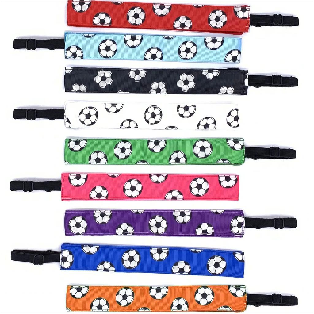 Модная футбольная повязка на голову конфетного цвета, повязка на голову для йоги, эластичная повязка на голову для бега, противоскользящая повязка на голову, аксессуары для волос оптом